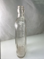 Antique Wine Liquor Bottle Clear Pint Knox Glass Co. 1943 J in Keystone