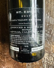 Bond Wine Bottle Empty 2017 St. Eden Napa Valley Collectible 750ml