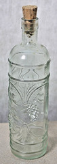 grape vine wine bottle made in Spain good condition with cork