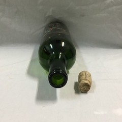 Vintage Dark Green Wine Champagne Bottle with Indian Image Painted 12&Prime; Tall