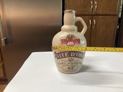 Vintage Pottery Corked Vino Vite D’oro Decorative Wine Bottle 1985 Italy 8x 4”