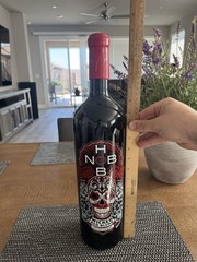 Hob Nob Vineyards Wicked Red Blend Promotional 2012 Wine Bottle. Empty Bottle