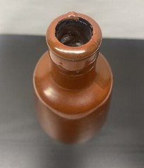Vintage JM Da Fonseca Lisboa Empty Wine Bottle Portugal Rust Brown ~7”