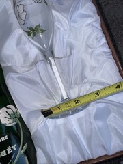 1995 Perrier Jouet Brut Fleur de Champagne Empty Bottle W/ Glasses And Box