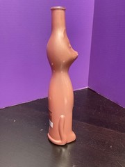 Happy Cat Moselland Pink Cat-Shaped Empty Wine Bottle 2017 German Riesling