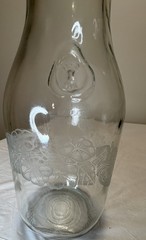 Vintage Paul Masson Norman Kosarin Wine Decanter Carafe Etched Glass Since 1852