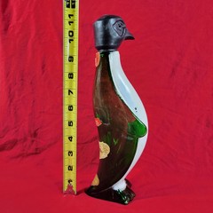 Vintage 1967 Penguin Wine Bottle Empty S. Martino Chianti Wine Glass Portland OR