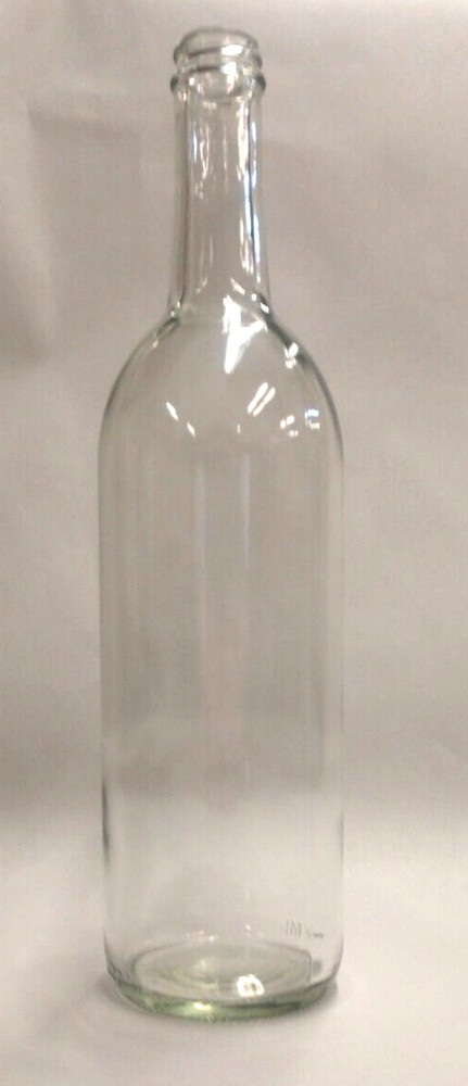 LOT OF 12 FastRack – W5 Wine Bottles – Bordeaux Liquor Bottles – Clear – 750 ml