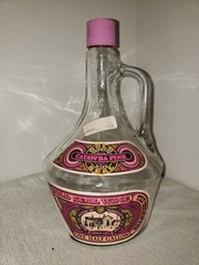 Vintage Catawba Pink Gold Permium Wine☆ Tilt Wine Bottle☆