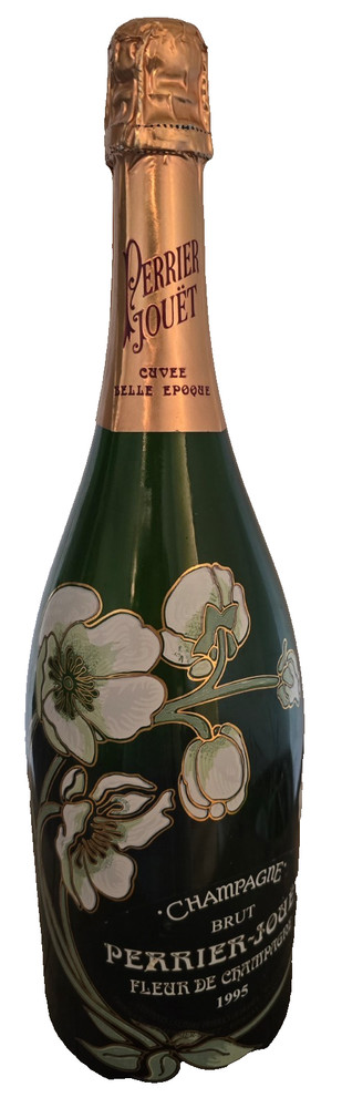 PERRIER JOUET EMPTY 750 ML ANEMONE CHAMPAGNE BOTTLE SEAGRAM CHATEAU ESTATE NYC