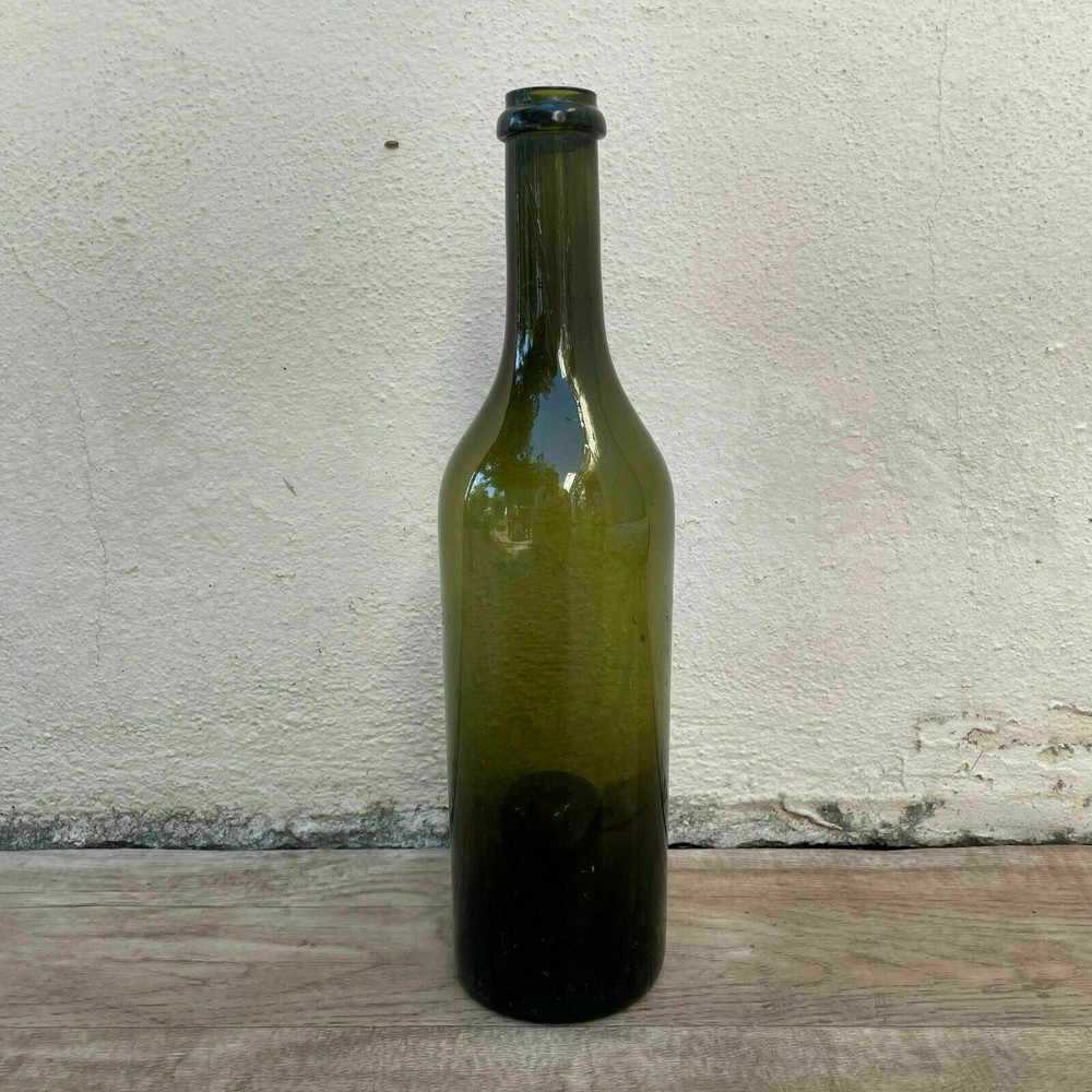 Old French Green Glass wine water pastis bottle circa 1920 21092114