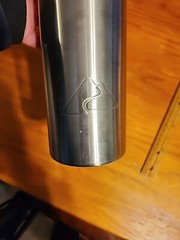 Ozark Trail stainless steel wine bottle Screw cap, never used Silver & Black
