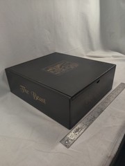 Del Dotto The Beast Napa Valley 3-Bottle Wooden Wine Presentation Box Black Gold