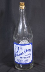 Vtg Virginia Dare Glass Bottle Detroit Quart General Beverage Co Cork Stopper