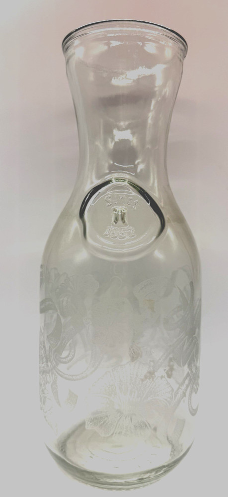 Vintage 1989 Paul Masson Norman Kosarin Wine Decanter Carafe Etched Glass