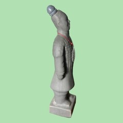 SET OF 2 VINTAGE TERRACOTTA WARRIOR WINE BOTTLES
