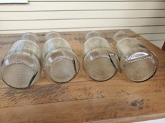 Lot Of 4 Vintage Paul Masson Since 1852 36 oz Glass Carafe Decanter Milk Bottle