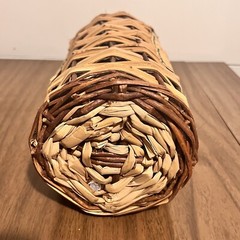 Achaia Clauss Retsina Wicker Wine Bottle 17” Greece Vintage