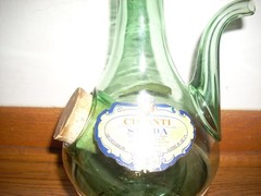 Vintage Chanti Spada Italian Wine Bottle Decanter with Ice Chamber.