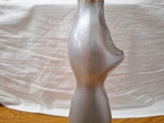 Vtg 2002 Happy Cat Silver Moselland Rheinhessen Riesling Glass Wine Bottle