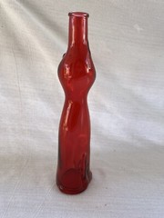 Vintage 2006 Red Happy Cat Wine Bottle 13” Empty Mosel Riesling Germany
