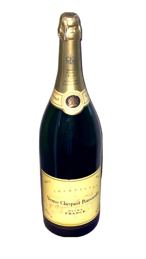 RARE VTG Veuve Clicquot Ponsardin 3L Sealed Empty Dummy Bottle Decor Collectible