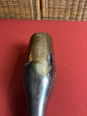 Twos Company Silver Played Brass Champagne Bottle Congratulations 15 1/2”