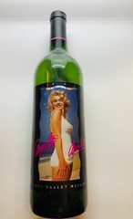 SEXY Swimsuit Marilyn Monroe 1992 Merlot Wine Bottle EMPTY Napa Valley