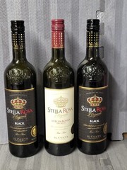 ⭐⭐⭐⭐⭐ *Set of 3* EMPTY Stella Rosa Black & Red Berry Wine Bottles 750mL w Lids