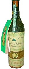 Mandarine Napoleon Grand Liqueur Empty Green Wine Bottle Belgium VTG Recipe Book