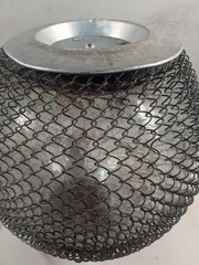 Dame Jeanne Verac La Bridoire SGDG French Demijohn Mesh Covered Wine Bottle
