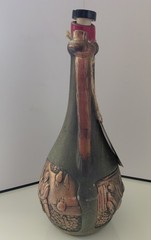 Georgian Ceramic Clay Wine Bottle/Decanter Vessel-3D Design with Handle