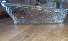 London White Dinner Wine Bottle Basket Weave sides fill w/ marbles colored sand