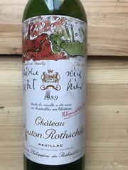 Chateau Mouton Rothschild 1989, Pauillac, Bordeaux Bouteille Vide With Cork