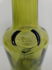 Vintage Vin Jaune Green Glass Bottle – French Jura Wine Decor – Clavelin Style