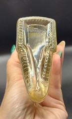 Vintage Moon & Star Glass Decanter Smiling Face Celestial Bottle Retro Barware