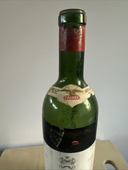 1961 Chateau Mouton Rothschild No 006698 Empty Bottle