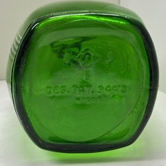 USA Green Jug Glass One Gallon Bottle Wine PAT 94413 Ohio 1935 Vintage Beautiful