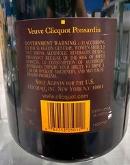 Champagne Veuve Clicquot Ponsardin Brut Jeroboam Empty Glass Bottle 3 Liter
