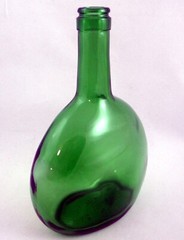 Vintage Empty Bocksbeutel Green Wine Bottle 750ml Display Bud Vase 8.5&Prime; no cork