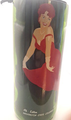 Lady In Red 4th Ed. Collectible Cut Kesler Wine Bottle