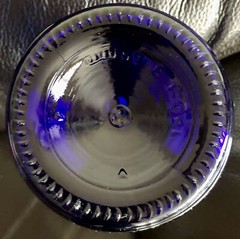 EMPTY Cobalt Blue Glass 1.5L Wine Bottle