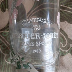 Empty Wine Bottle Belle Epoque Rose Champagne 1989
