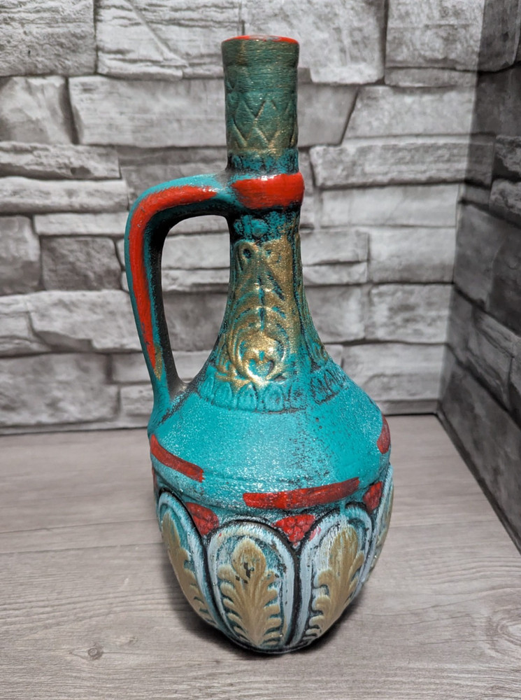 10.5&Prime; Medea Empty Ceramic Wine Bottle Pirate Decor Halloween Prop Jar Figurine