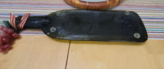 Melted Wine Bottle 13&Prime;x 4 1/4  » Cheese Tray Trivet Spoon Rest Serving Plate