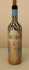 Vina Vik Winery La Piu Belle 2020 750ml EMPTY BOTTLE Painted