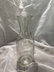 A Vintage Norman Korsarin etched glass carafe for Paul Masson.