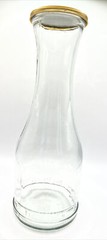 Vintage Paul Masson Glass Wine Water Carafe, Embossed Bottom Letters, 10.5&Prime; Tall