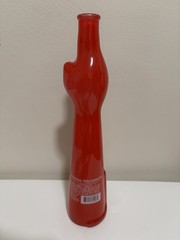 German Riesling Glass Cat Wine Bottle Red Empty 13&Prime;