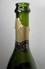 G.H. Mumm Empty Champagne Bottle 12” Green Red Gold Classic Home Man Cave Decor